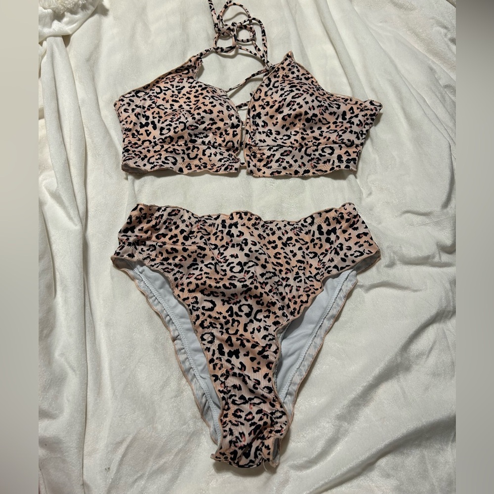 Leopard Print Bikini Set